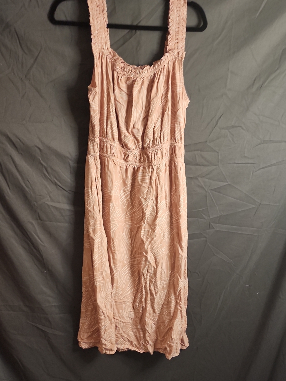 Able Mauve Nuetral Maxi Sundress with Smocked Straps